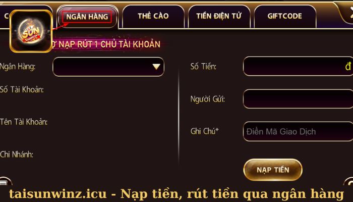 Nạp tiền và rút tiền qua ngân hàng Nạp tiền và rút tiền qua ngân hàng