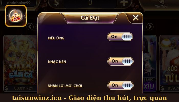 Giao diện thu hút, trực quan